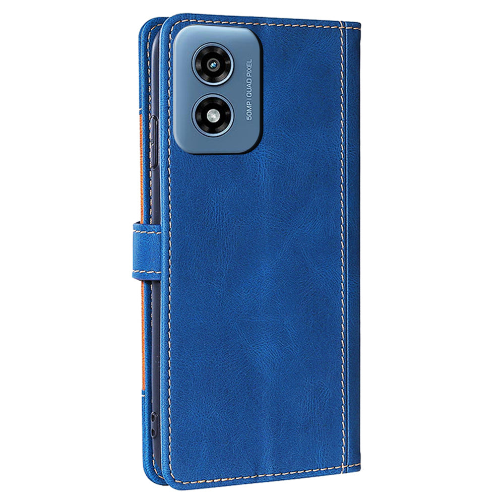 For Motorola Moto G Play (2024) 4G Case Skin-Feel Leather Wallet Stand Phone Cover For Motorola Moto G Play (2024) 4G Case Skin-Feel Leather Wallet Stand Phone Cover